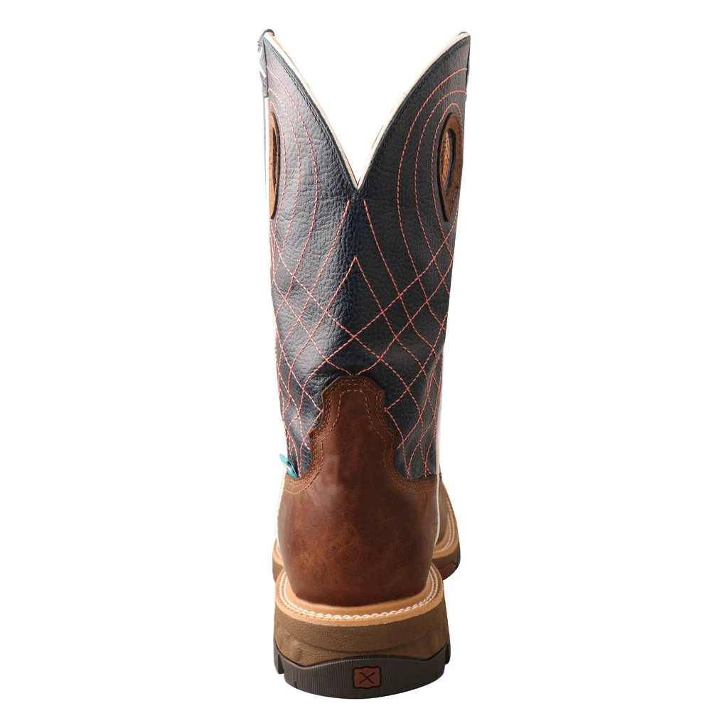 Twisted X Boots 'Twisted X' Men's 12" CellStretch® Western WP Square Toe - Mocha / Navy 7 Twisted X Boots 'Twisted X' Men's 12" CellStretch® Western WP Square Toe - Mocha / Navy - Image 5