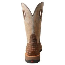 Twisted X Boots 'Twisted X' Men's 12" Tech-X Cellstretch Western Square Toe - Brown / Grey -Ariat Shop MXW0003 BK 4800x4800 99ed2e89 3394 47ef b057 377339c95fa3 1024x1024@2x