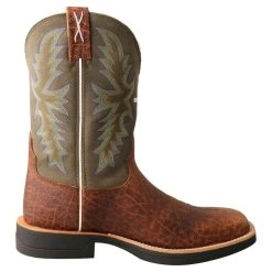 Twisted X Boots 'Twisted X' Men's 11" Tech-X Cellstretch Western Square Toe - Brown / Green -Ariat Shop MXW0004 RT 4800x4800 898b4ff2 f525 453c 881d cb1bd8d3e876 1024x1024@2x