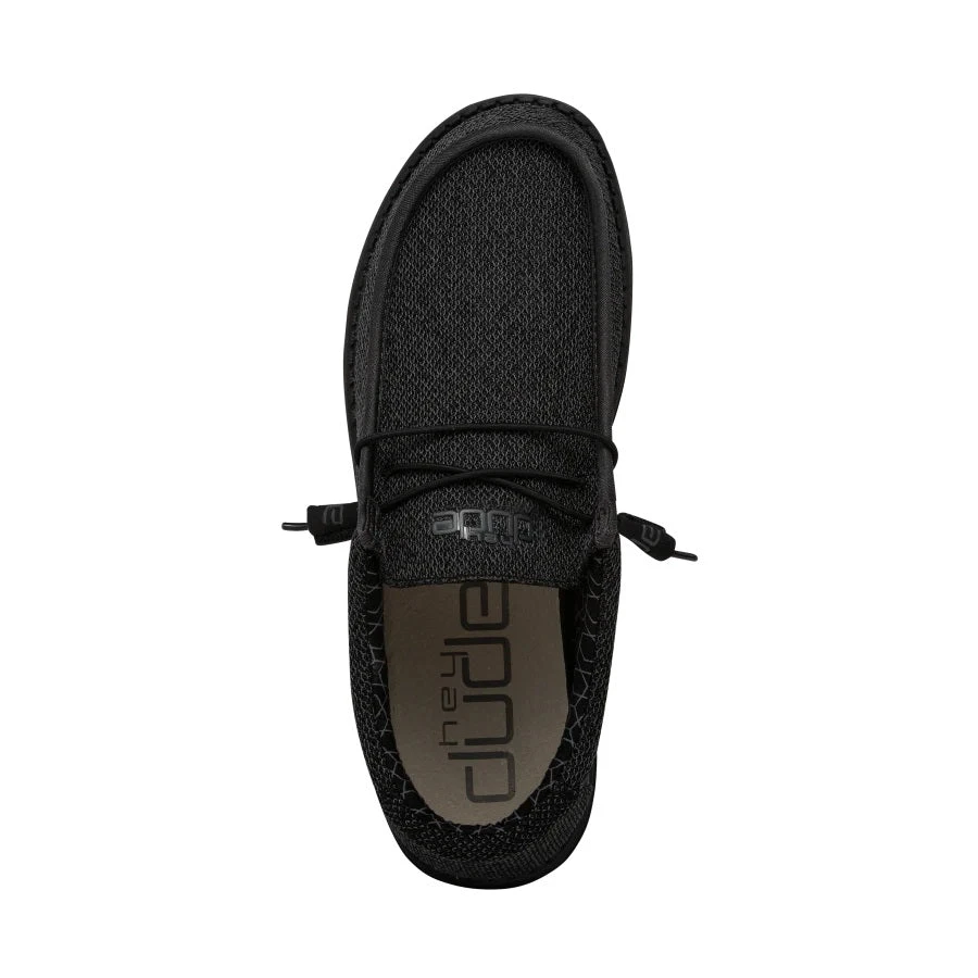 'Hey Dude' Men's Wally Sox Micro - Total Black 4 'Hey Dude' Men's Wally Sox Micro - Total Black - Image 2