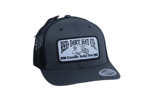 'Red Dirt Hat Company' Men's Dillo Cap - Grey / Black 3 'Red Dirt Hat Company' Men's Dillo Cap - Grey / Black