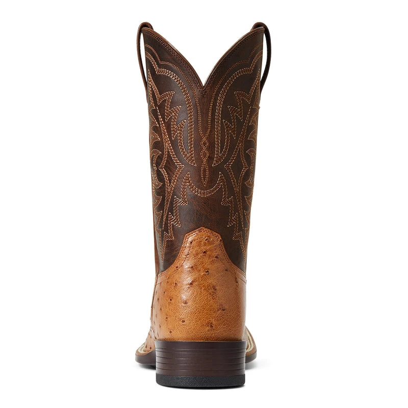 'Ariat' Men's 11" Night Life Ultra Western Square Toe - Ranger Smooth Quill Ostrich / Beam Brown 7 'Ariat' Men's 11" Night Life Ultra Western Square Toe - Ranger Smooth Quill Ostrich / Beam Brown - Image 5
