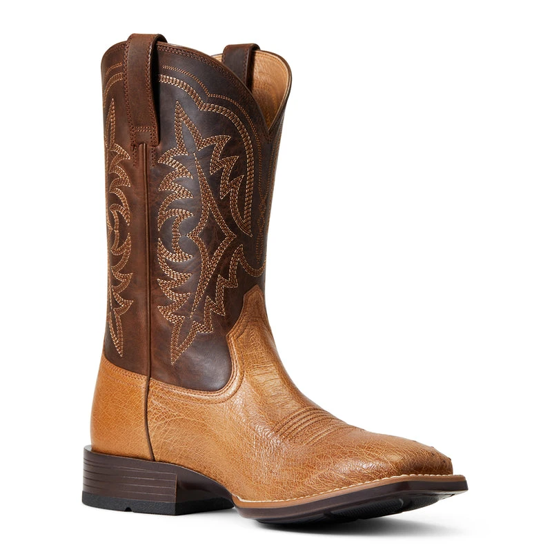 'Ariat' Men's 11" Night Life Ultra Western Square Toe - Ranger Smooth Quill Ostrich / Beam Brown 6 'Ariat' Men's 11" Night Life Ultra Western Square Toe - Ranger Smooth Quill Ostrich / Beam Brown - Image 4
