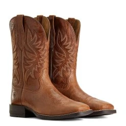 'Ariat' Men's 10.5" Brander Western Square Toe - Dark Tan -Ariat Shop S22 MNS WEST 10040408 pair 1024x1024@2x