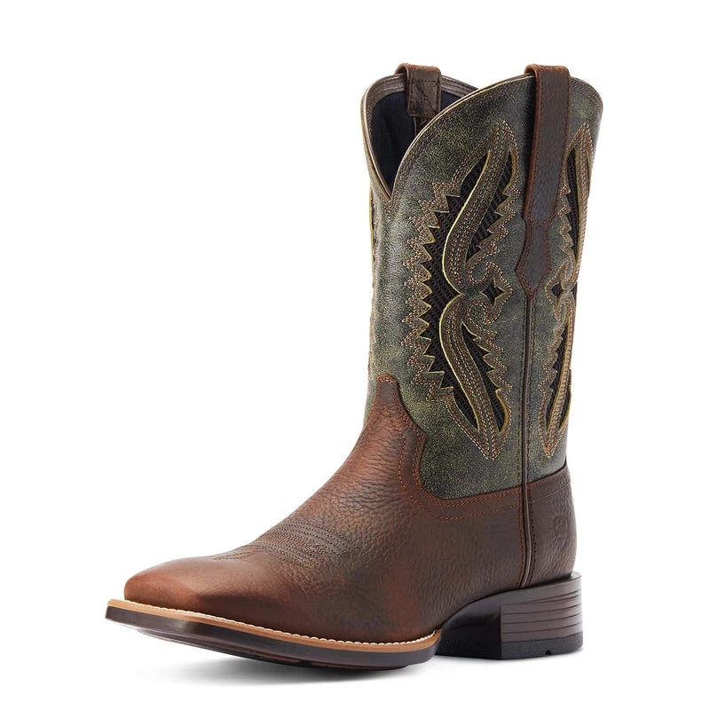 'Ariat' Men's 11" Rowder VentTEK 360° Western Square Toe - Rust / Forest Green 9 'Ariat' Men's 11" Rowder VentTEK 360° Western Square Toe - Rust / Forest Green - Image 7