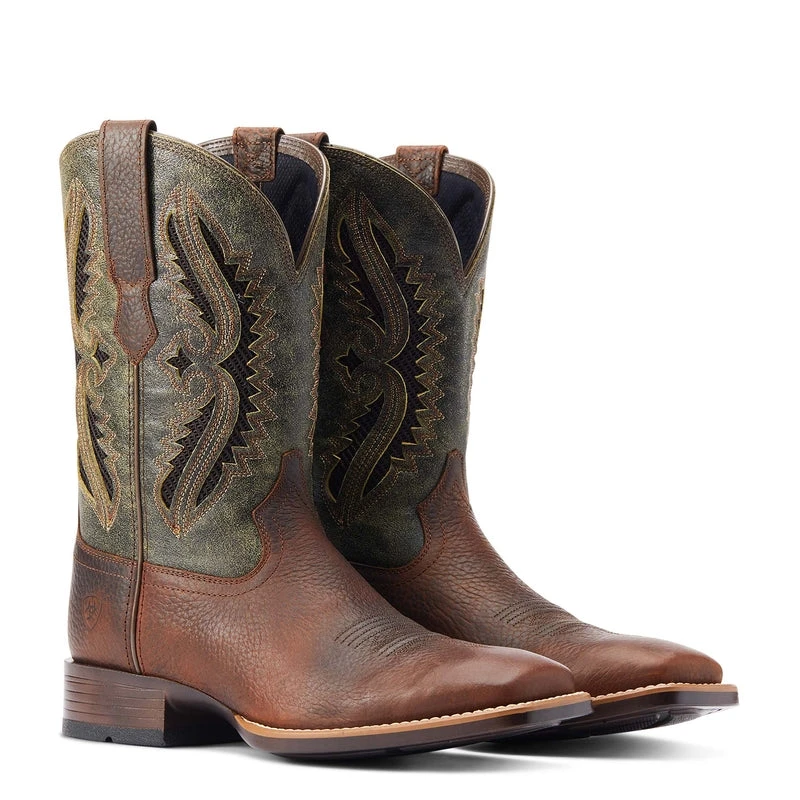 'Ariat' Men's 11" Rowder VentTEK 360° Western Square Toe - Rust / Forest Green 8 'Ariat' Men's 11" Rowder VentTEK 360° Western Square Toe - Rust / Forest Green - Image 6