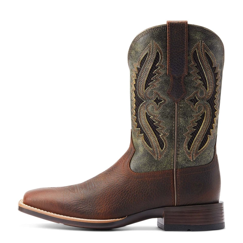 'Ariat' Men's 11" Rowder VentTEK 360° Western Square Toe - Rust / Forest Green 3 'Ariat' Men's 11" Rowder VentTEK 360° Western Square Toe - Rust / Forest Green