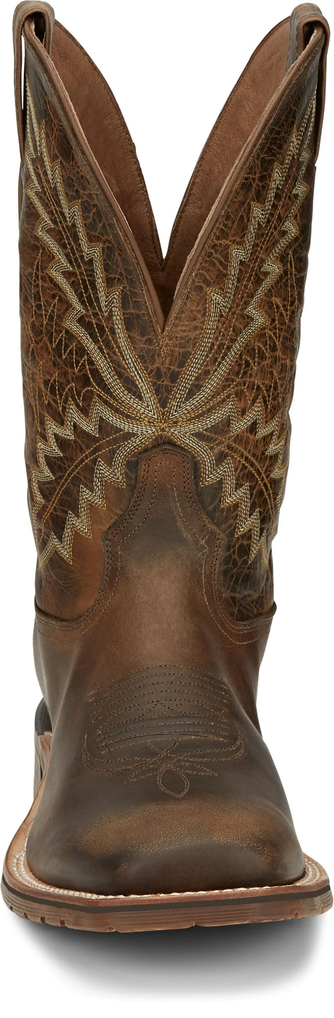 'Tony Lama' Men's 11" Bowie Western Square Toe - Oak 6 'Tony Lama' Men's 11" Bowie Western Square Toe - Oak - Image 4