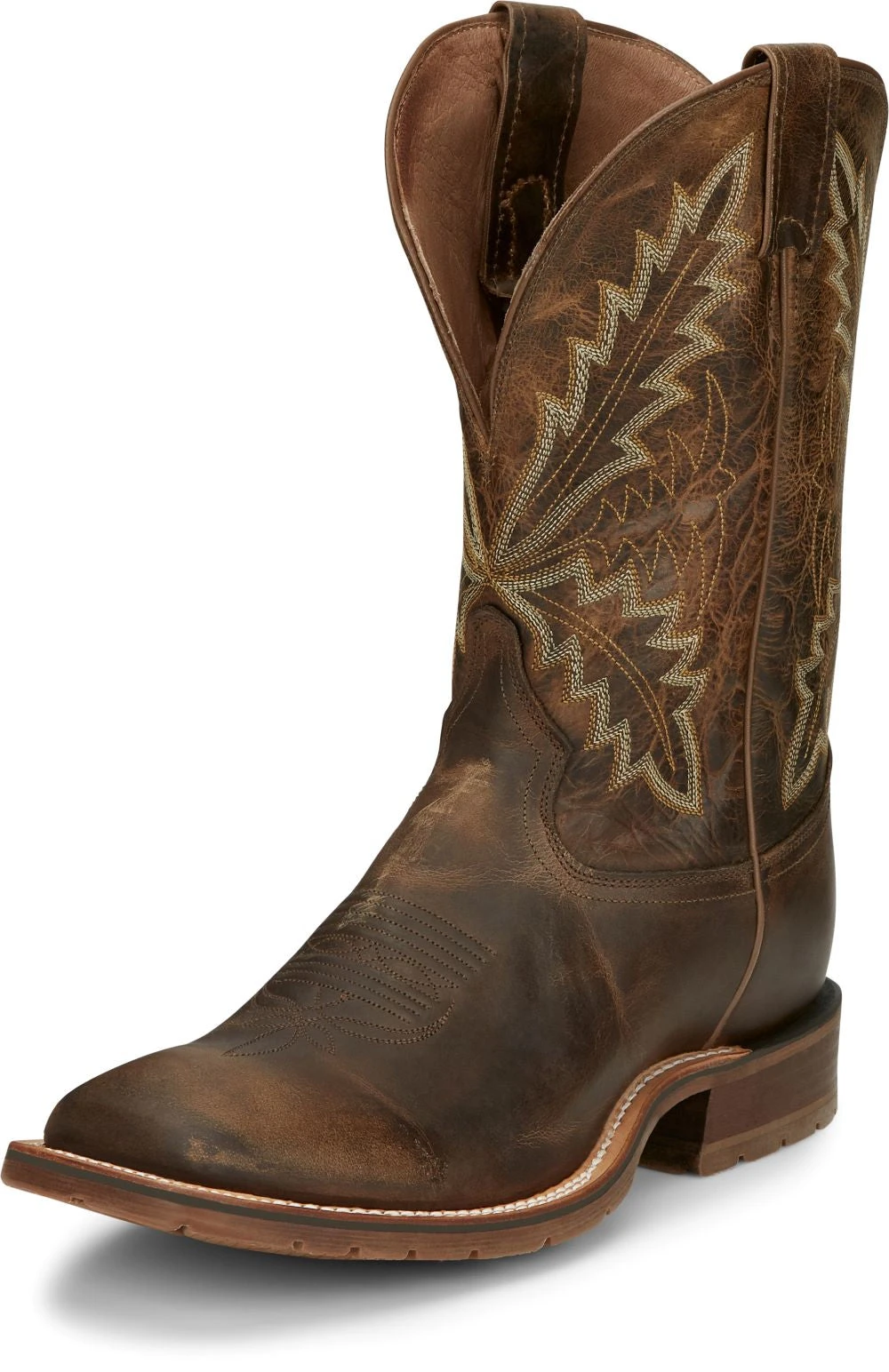 'Tony Lama' Men's 11" Bowie Western Square Toe - Oak 10 'Tony Lama' Men's 11" Bowie Western Square Toe - Oak - Image 8