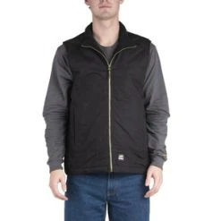 'Berne' Men's Torque Ripstop Vest - Black