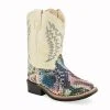 'Old West' Toddler Broad Square Toe - Multi / Cream 1 'Old West' Toddler Broad Square Toe - Multi / Cream -Ariat Shop VB1077 300x300