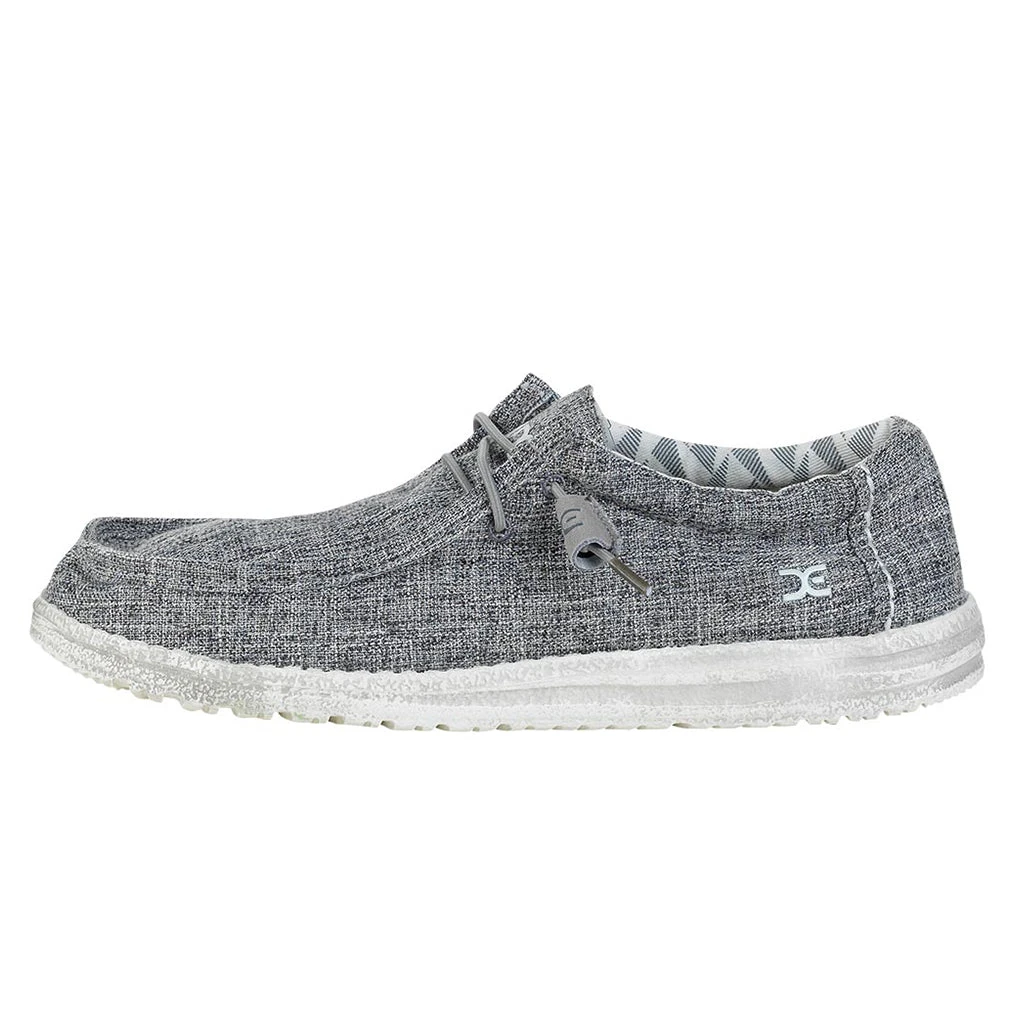 'Hey Dude' Men's Wally Linen - Iron Grey 4 'Hey Dude' Men's Wally Linen - Iron Grey - Image 2