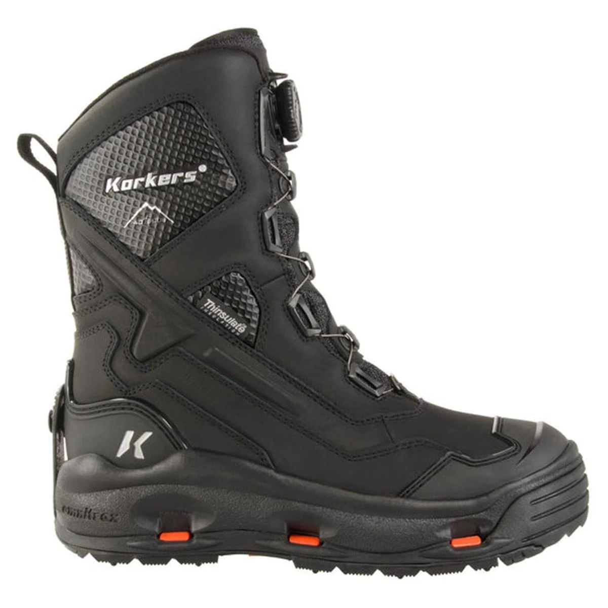 KORKER'S PRODUCTS, LLC 'Korkers' Men's Polar Vortex 600GR Snow/Ice Trec Soles - Black 7 KORKER'S PRODUCTS, LLC 'Korkers' Men's Polar Vortex 600GR Snow/Ice Trec Soles - Black - Image 5