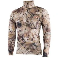 SITKA WEAR AND EQUIPMENT 'Sitka' Men's Grinder Half Zip T-Shirt - Waterfowl : Marsh
