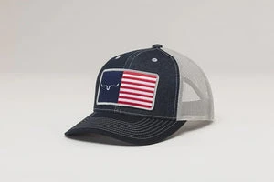'Kimes Ranch' Men's Cody American Trucker Cap - Denim 3 'Kimes Ranch' Men's Cody American Trucker Cap - Denim