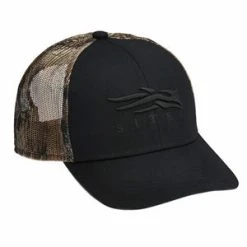 SITKA WEAR AND EQUIPMENT 'Sitka' Men's Icon Mid Profile Trucker Cap - Black / Marsh